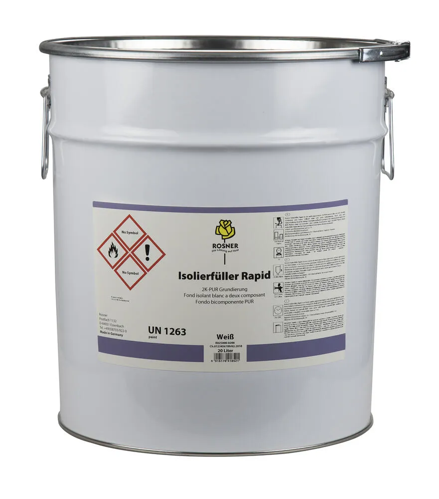 Rosner Isolierfüller Rapid weiss Holz 2K PUR-Express Füller Grundierung Rosner Isolierfüller Rapid weiss Holz 2K PUR-Express Füller Grundierung