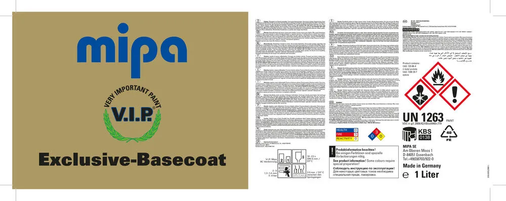 Mipa V.I.P. Exclusive Basecoat Mipa V.I.P. Exclusive Basecoat