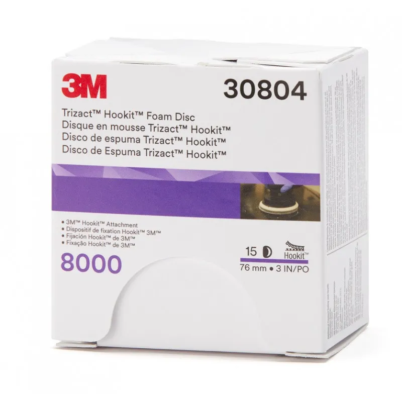 3M™ Trizact™ Hookit™ Klarlackschleifscheibe 443SA, 75 mm, 8000, 30804 3M™ Trizact™ Hookit™ Klarlackschleifscheibe 443SA, 75 mm, 8000, 30804