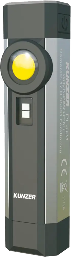 Kunzer Arbeitslampe mit COB-Technik und UV-Licht