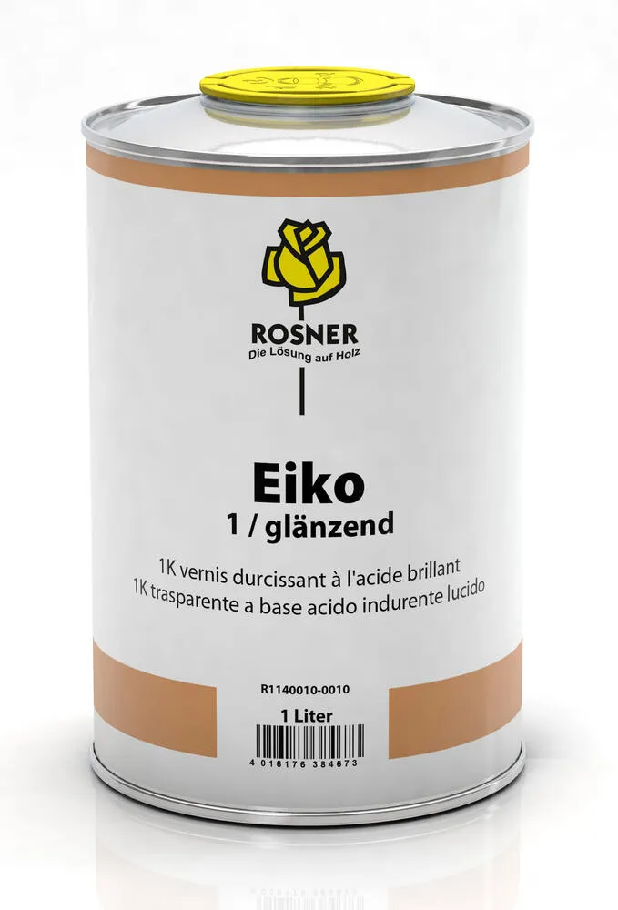 Rosner 1K-EIKO SH-Lack Klarlack glänzend Decklack Möbellack Holzlack Rosner 1K-EIKO SH-Lack Klarlack glänzend Decklack Möbellack Holzlack