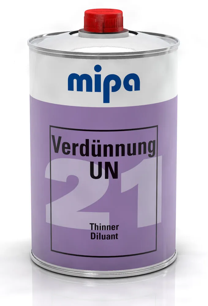 Mipa Verdünnung UN 21 für Streichlacke + 1K Lacke + Kunstharzlack Autolack Mipa Verdünnung UN 21 für Streichlacke + 1K Lacke + Kunstharzlack Autolack