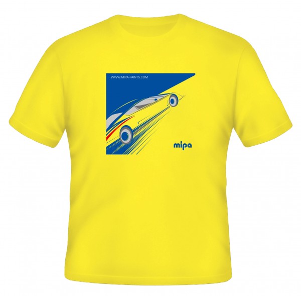 Mipa T-Shirt Vintage Racing yellow Herren - Größe XXL