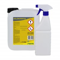 FESTA Holzwurmtod / Schädlingsbekämpfung 5 Liter + 500ml Sprühflasche