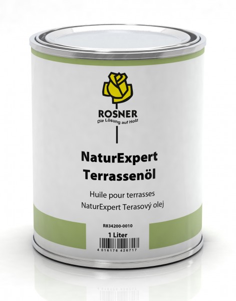 Rosner Natur Expert Öl / Ölwachs Holzschutz für innen und außen 1 Liter Teak
