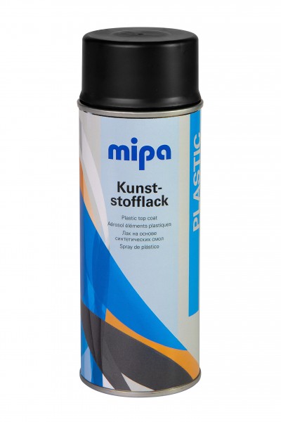 Mipa Kunststofflack-Spray elastischer Decklack Autolack schwarz