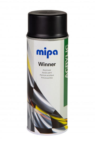 Mipa Winner Acryl-Lack schwarz-matt, 400 ml