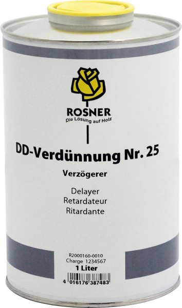 Rosner DD-Verdünnung Nr. 25 Einstellverdünnung Trocknungsverzögerer Holzlacke 1L