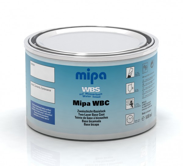 Mipa Wasserlack Metallic, 0,5 Liter