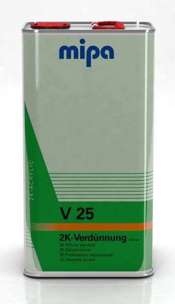 Mipa 2K- Acryl Verdünnung normal V 25 Autolack Lackversand 5 Liter